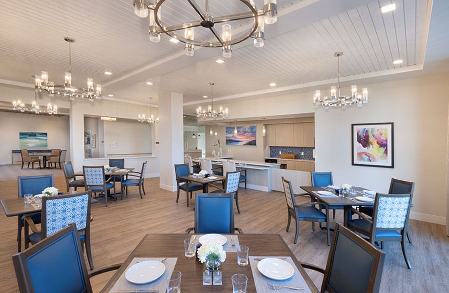 Dining room of Shell Point Community Living in Fort Myers, FL