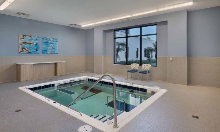 Rehab swimming pool at Shell Point Retirement community in Fort Myers, FL