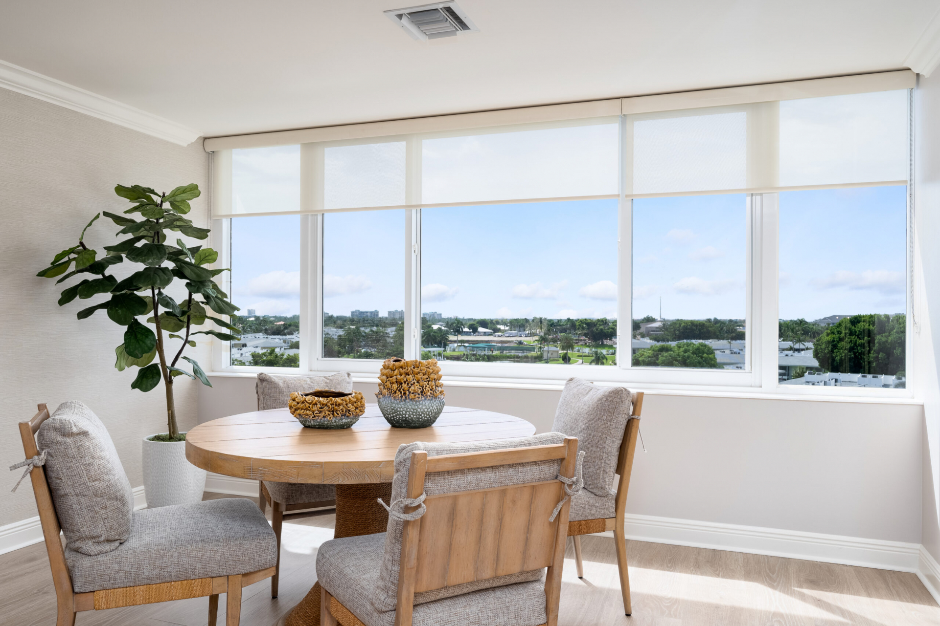 The den at the Junonia Model Home at Shell Point Retirement Community