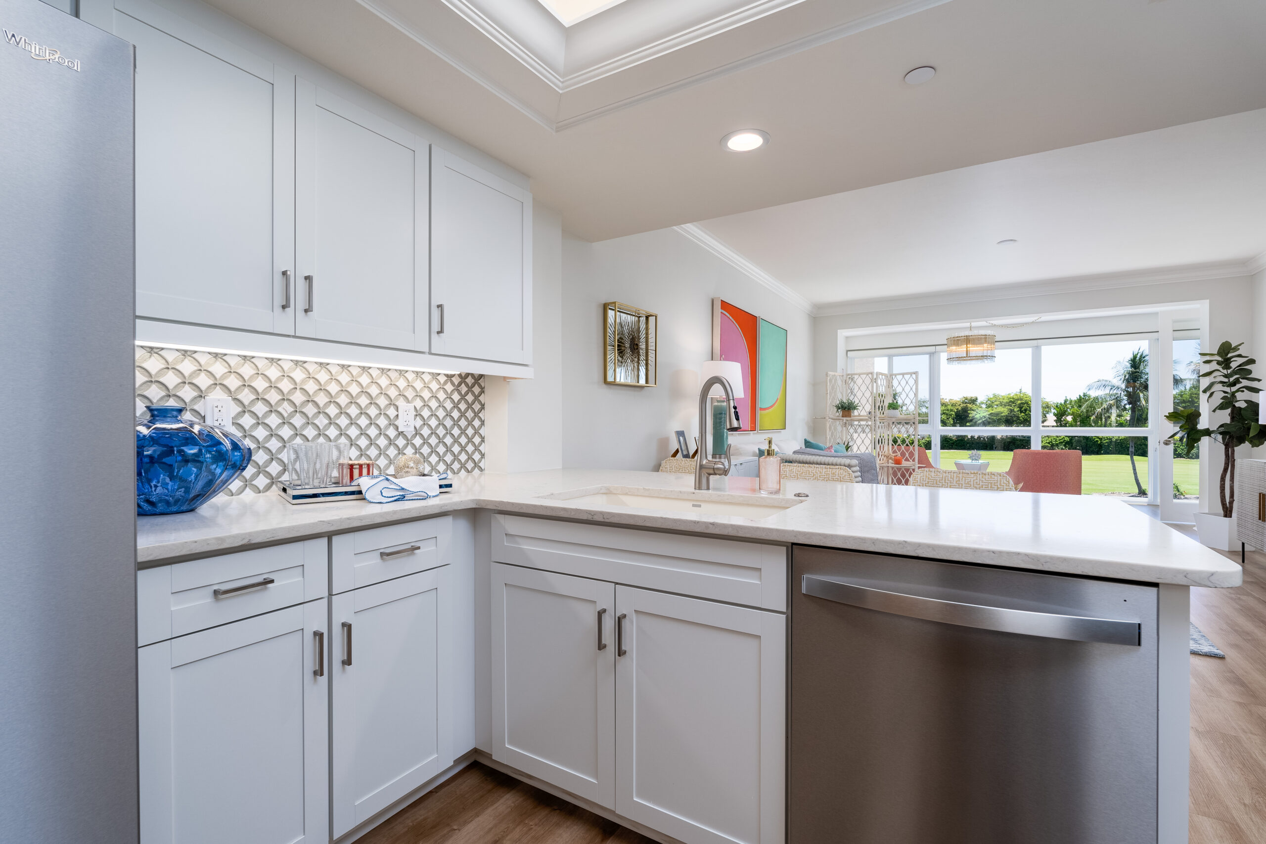 Picture of kitchen in the Egret model home